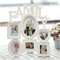 Wall Hanging Family Photo Frame with 6 Photos Memory Pictures Collage - White
