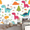 3D Fototapete Niedlicher Cartoon-Dinosaurier Kinderzimmer Wall Restaurant Wohnzimmer Fototapete Tapete Wandbild Tapeten Moderne Hintergrundbild Vlies-Tapete Wandtapete- 200 x 140 cm
