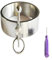 Schloss Metall Halsband mit Traktionskette Klein-Ring BDSM Rolle Spielen Sex Halsfessel Halsreif Erotik Sklave Neck Kragen Fetisch Sexspielzeuge für Paare(Frauen 12 cm)