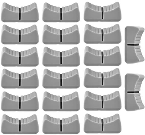 SGERUFZ 20 Stück Fader Knöpfe Faderknopf Aufnahme Mixer Straight Slide Potentiometer Fader Caps slider kappe Fader Pioneer für DJ Mixer die Lautstärkeregelung der Gitarrenkonsole