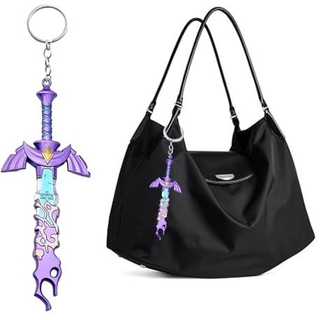 XoeLLe Zelda Schlüsselanhänger, Zelda Anime Schlüsselanhänger, Zelda Schwert Keychain, Zelda Tears of the Kingdom Key Chains, Schlüsselbund Personalisiert, für Kinder Fans Geschenk