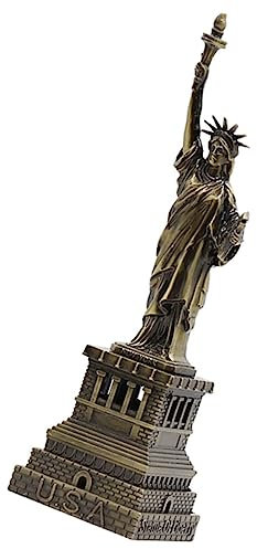 Amosfun Metallornament Statue Von Freiheitsstatue Modell Für Home Office Garten Schreibtischschmuck Metallhandwerk Handwerksstatue Ornamentstatue