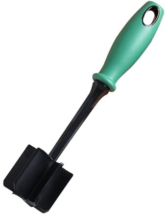 Mince Masher Meat Chopper, Ground Beef Masher with 6-bladees Head, Ground Beef Chopper Tool, Meat Spatula Chopper Mix and Chop Kitchen Tool, Non-Stick Mince Meat Masher for Beef(Green)