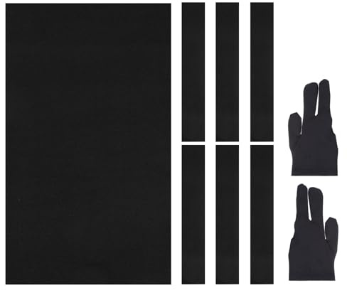 YELARXI Billiard Cloth Pool Table Felt with Cloth Strips and Gloves Fit for Home Clubs Bars Indoor Sports Games