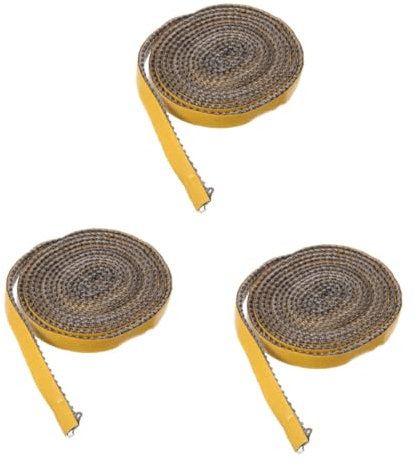 TOYANDONA 3 Rollos Junta de la Puerta de la Chimenea Tira del Sello de la Puerta empaquetadora Cocina hogar Calor Junta de Chimenea Cuerda para Estufa de leña Fibra de Vidrio
