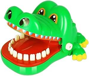 MociMoci Krokodil Spiel Croco Doc Spiel Spielzeug Krokodil Zähne,Action Geschicklichkeit für Familienspiel, Teste Dein Glück, für Kinder, Familienspiel, Partyspiel, Jungen Geschenk (Grün-L)
