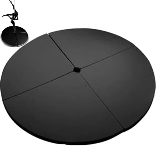 Tanzstange Pieghevole Rotondo Crash Mat, Tappetino di Sicurezza Esercizio per Studio, Home(110cm/3.6ft/43in,Thick 10cm/4in)