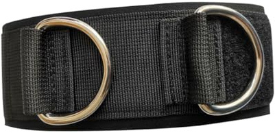 Vielseitiges Beinband 66x6x0,7cm, 1 Satz für Training Schwarz | PP und Nylon Stahl, Oberschenkel Gurt für Kraftübungen, Laufbeinstrap und Fitness Zubehör