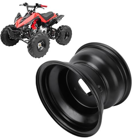 Yanmis 8-Zoll-ATV-Felge, 18 X 9,50 8 Go-Kart-Felge, Hochfeste Metallnabe, für Geländefahrzeuge, Go-Karts, Golfwagen, Geländefahrzeuge (3 Loch)