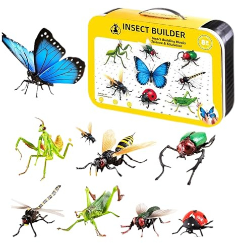 4D-Simulations-Insektenmodelle, pädagogisches Spielzeug für Tiere, Anatomie zum frühen Lernen für Kinder, realistische Insektenfiguren