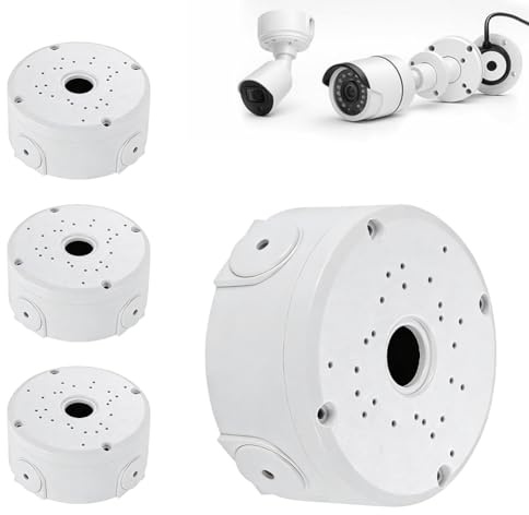 Waterproof Junction Box For Cctv Cameras (Set Of 4), Cctv Camera Junction Box, Hemispherical Cctv Camera Mounting Box, For Dome Cameras, Cctv Camera Mounting Box, For Walls And Ceilings