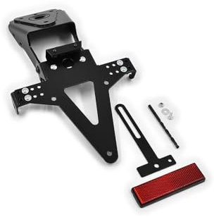 ZIEGER 10002330 Kennzeichenhalter Motorrad Kennzeichenträger Nummernschild Halter Halteplatte Halterung Heck Umbau Standard komplett