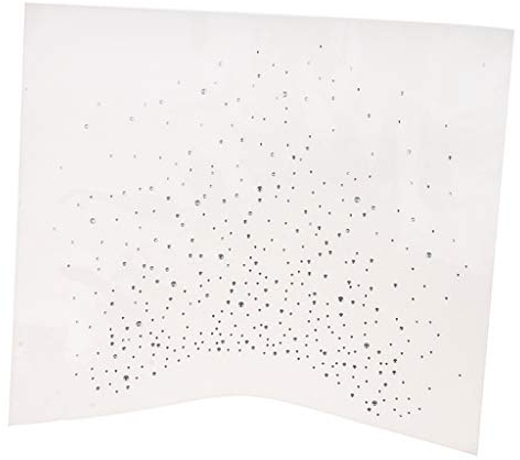 P Prettyia Strass Motiv zum Aufbügeln, Kragenbesatz Ausschnitt Bügelbild Strass Bügelmotiv zum einfachen Veredeln von Textilien, T-Shirt, Pullover - 1