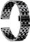 BINLUN Edelstahl Uhrenarmband Poliert Metall Uhrenarmbänder 18mm 19mm 20mm 21mm 22mm 24mm Smartwatch Ersatzarmband für Herren Damen Metallarmband mit Geraden und Gebogenen Ende (Schwarz, 20mm)