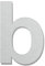 spazzolato moderno numero civico -4 pollici 102 mm altezza, in solido acciaio INOX 304, galleggiante aspetto e facile da installare(Lettera b)
