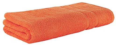Premium Frottee Saunatuch 80x200 cm in orange von StickandShine in 500g/m² aus 100% Baumwolle