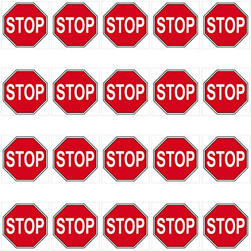 GreenIT 20 Aufkleber 3cm Stop Schild Zeichen Symbol Modellbau Mini Sticker 4061963009499
