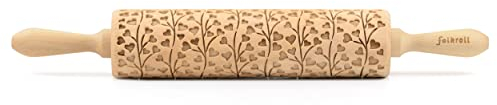 Folkroll 3D-Motiv-Teigrolle 43 cm Spring Hearts
