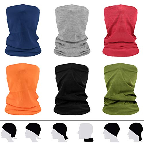 flintronic Multifunktionstuch Gesichtsmaske Elastische Schlauchtuch Mundschutz Maske Herren/Damen Halstuch Kopfbedeckung Sonnenschutz Maske Balaclava Loop-Schal für Yoga Laufen Wandern