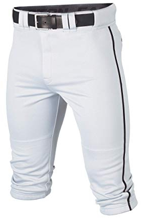Easton Herren Rival+ Baseball Pants | Knicker Fit | Adult Sizes | Piped | Multiple Colors Hose, weiß/schwarz, Large