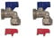 Aumix 15mm x ¾ inch Angled Elbow Washing Machine/Dishwasher Valve x2
