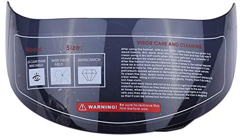 Lente per casco 1 PC, sostituzione del parabrezza della lente della visiera del casco 11 x 4,92 pollici per AGV K5 K3SV(Bruno)