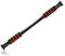 com-four® Klimmzugstange, verstellbare Pull-up-Bar für den Türrahmen, mit Softgrip, ideal für Home-Workout und Fitnesstraining daheim, einfache Montage (schwarz/rot zum Klemmen)