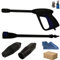 parpyon® Kit Accessori idropulitrice Annovi reverberi – Black Decker Pistola, Lancia, Tubo, Testina ugello per Idropulitrice AR Blue Clean con Attacco rapido per Tubo Acqua ricambi (KIT59P)