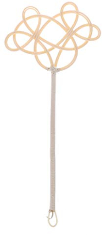 YO-HAPPY Batteur de Tapis, Raquette Traditionnelle tissé Imitation rotin Propre Duster Tapis Tapis Batteur Durable à la Main