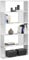 Bibliothèque Design pour Salon Étagère Style Original en Panneau de Particules Mélaminé jusqu'à 5 kg Charge par Compartiment 159 x 80 x 24 cm Blanc