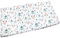 TupTam Baby Spannbettlaken Kinder Spannbetttuch für Babybett Kinderbett Gemustert, Farbe: Grau/Fuchs Mint, Größe: 70 x 140 cm