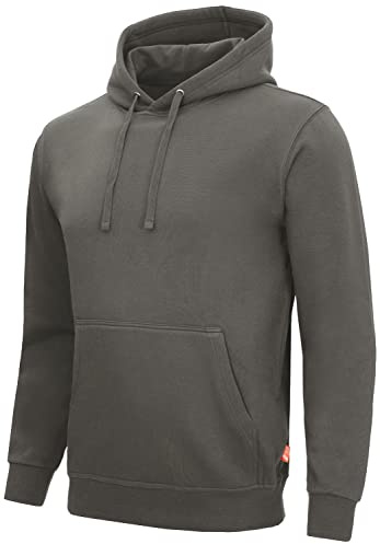 Nitras MOTION TEX LIGHT 7025 Arbeits-Kapuzen-Pullover - Pulli mit Kapuze - Hoodie für die Arbeit - Grau - 4XL