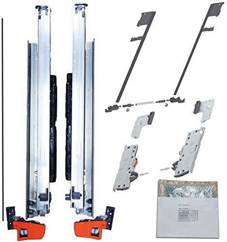 BLUM MOVENTO BLUMOTION S 766H Schubladenschienen, 700mm Vollauszug 60kg, SET m. TIP-ON Funktion und Seitenstabilisierung