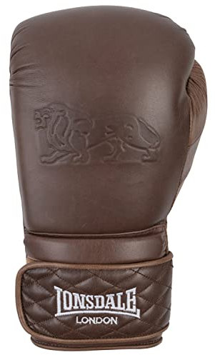 Lonsdale Unisex-Adult Vintage Spar Gloves Equipment, Vintage Brown, 14 oz EU