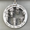 Personalisierbare Weihnachtskugel Familie, Weihnachtsbaumschmuck, personalisierbar mit Namen und Figuren, Kugel für erste Weihnachten