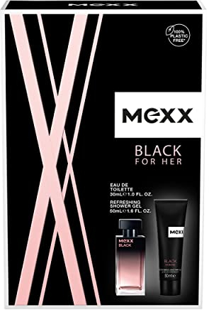 MEXX Geschenkpackung Black Woman Eau de Toilette 30 ml + Duschgel 50ml