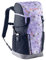 VAUDE Kinderrucksack Jungen & Mädchen Puck lila, komfortabler Wanderrucksack Kinder 14L, Wetterfester Schulrucksack mit Regenhülle & Lupe, viel Stauraum, Pastel Lilac