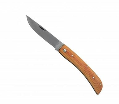 Générique AN143 COUTEAU DU BERGER MANCHE BOIS D'OLIVIER LAME 9CM