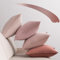 NOSTHEART Kissenbezug 40x40 cm 4er Set Samt Kissenbezüge Kissenhülle rosa Farbverlauf Dekorative sofakissen dekokissen Bezug mit Verstecktem Reißverschluss für Sofa Wohnzimmer Balkon Büro