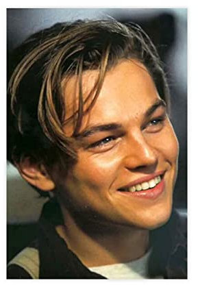 ZAPORA Leonardo Dicaprio Young Leinwand-Poster, Schlafzimmer, Dekoration, Sport, Landschaft, Büro, Raumdekoration, Geschenk, ungerahmt, 30 x 45 cm