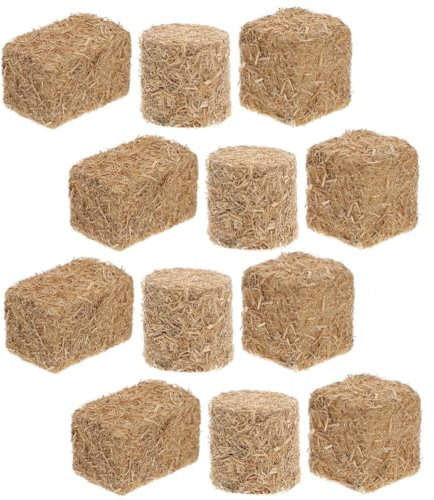 VICASKY Mini Heu Stapel 12pcs Künstliche Für Garten Landschaft Decor Outdoor Szene