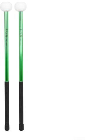 Baguettes de batterie durables pour timbales, instruments de percussion (vert)