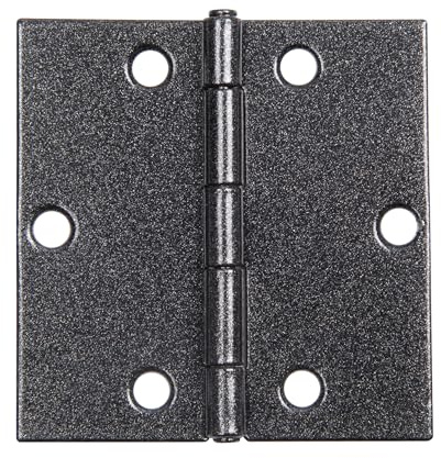 Alberts 823054 DURAVIS® Scharnier | quadratisch | schwarzdiamant duplexbeschichtet | Größe 60 x 60 x 1 mm | 20er Set