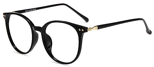 Firmoo Blue Light Blocking Reading Glasses 0.5 for Women Men, Anti Glare Eyestrain Computer Gaming Glasses, Black Readers with Magnification