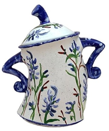 Fellflying Canister with Tea Pot, Sassy Canister, Food Storage Jar With Lid Christmas Container For Kitchen Holiday Coffee Tea Sugar Spices
