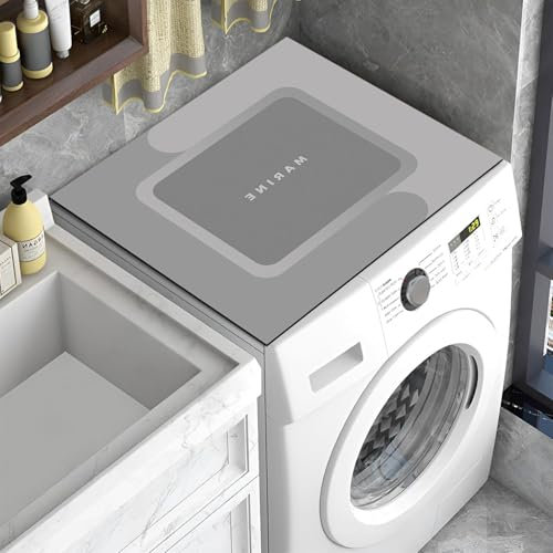 YeahBoom Cubierta Superior para Lavadora y Secadora,60 x 60 cm Cubierta para Lavadora,Funda para Lavadora,Funda Antipolvo para Lavadoras,Secadoras,Cocinas,Autocaravanas,Baños