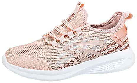 Basket Femme Montante Rose Chaussures Plage Sport Printemps et été nouvelles chaussures maman chaussures marche confortables semelle souple antidérapante Chaussure Homme Blanche Costard Tn (Pink, 37)