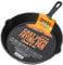 Texas Club - Poêle à frire en fonte, crêpes, omelette, viande ou légumes, idéale pour barbecue et cuisine, poêle à barbecue, diamètre 20 cm