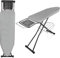 Bügelbrett, Bügeltisch für Dampfbügelstationen, Bügelfläche 110 x 34 cm,Bügelbrett ist höhenverstellbar,Dampfbügeltisch mit ausziehbarer Ablage für Kleidung