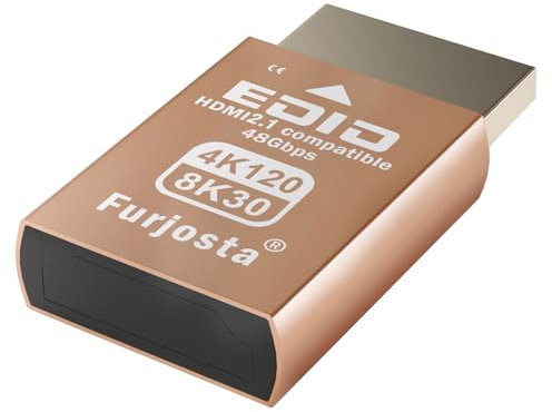 4K 120Hz HDMI 2.1 Dummy Plug - Virtual Display Emulator für PC, VR Headsets & Cryptocurrency Mining | Headless Ghost Display Adapter | Unterstützt 8K @ 30Hz-1P